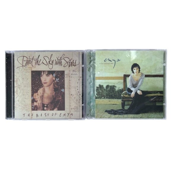Enya Paint the Sky with Stars and A Day without Rain CD Lot - Picture 1 of 9